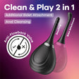 Satisfyer Clean And Play 2 In 1 Black Unisex Douchette For Intimate Hygiene - HEALTH CARE-PREMIUM