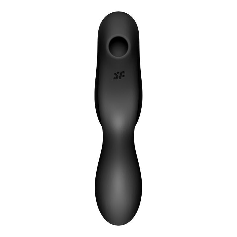 Satisfyer Curvy Trinity 2 Insertable Air Pulse Vibrator Black - Adult Toys