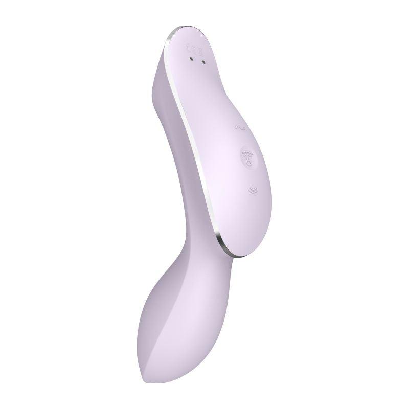 Satisfyer Curvy Trinity 2 Insertable Air Pulse Vibrator Violet - Adult Toys