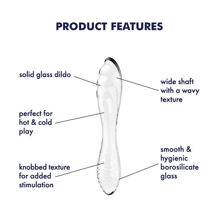 Satisfyer Dazzling Crystal 1 - Clear - GLASS TOYS - PREMIUM