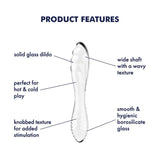 Satisfyer Dazzling Crystal 1 - Clear - GLASS TOYS - PREMIUM