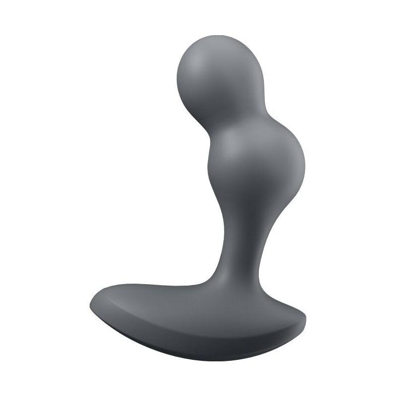 Satisfyer Deep Diver Vibrating Connect App Anal Plug Grey - Adult Toys