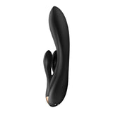 Satisfyer Double Flex App Rabbit Vibrator Black - Naughty by Nature Adult Store