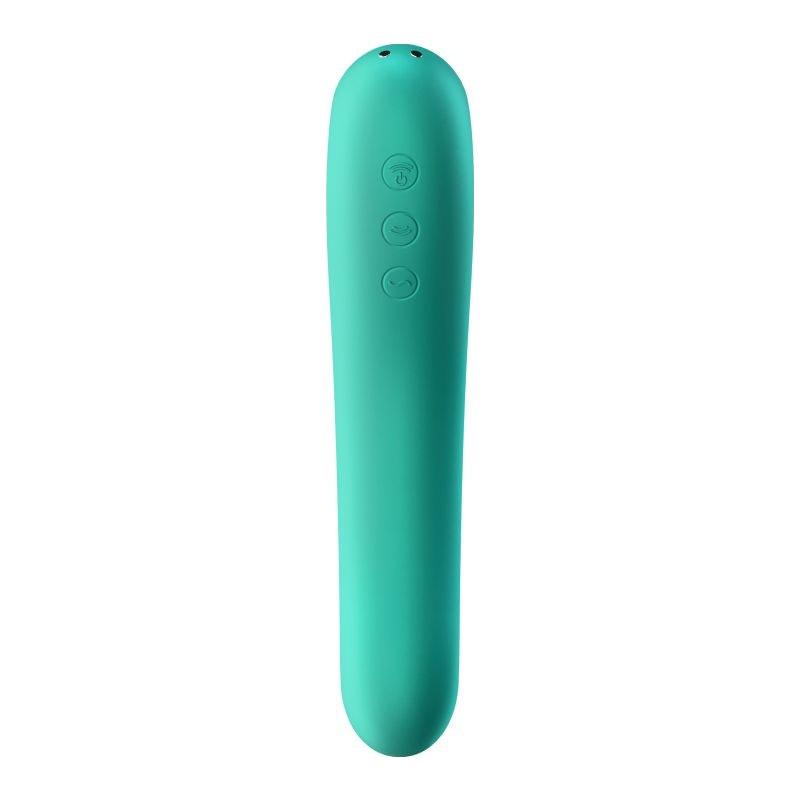 Satisfyer Dual Kiss Green - Naughty by Nature Adult Store