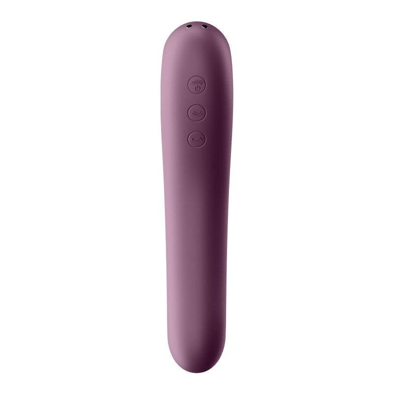 Satisfyer Dual Kiss Wine Red - Naughty by Nature Adult Store