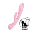 Satisfyer Embrace Me Triple Oh – Pink Rechargeable Rabbit Vibrator - VIBRATORS-PREMIUM