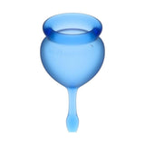 Satisfyer Feel Good Menstrual Cup - Reusable Medical Grade Silicone 2pcs - Adult Toys