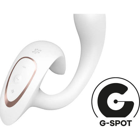 Satisfyer G for Goddess 1 Rabbit Vibrator White - Adult Toys