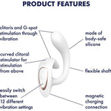 Satisfyer G for Goddess 1 Rabbit Vibrator White - Adult Toys