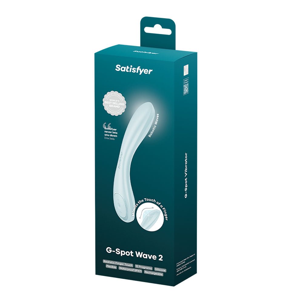 Satisfyer G - Spot Wave 2 - Ice Blue Flicking Tip Vibrator - VIBRATORS - PREMIUM