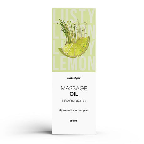 Satisfyer Lemongrass Massage Oil – Non - Greasy Body Oil, 250ml - LUBES - LOCAL