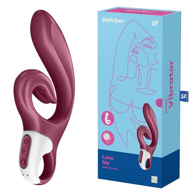 Satisfyer Love Me - Red USB Rechargeable Rabbit Vibrator - Naughty by Nature Adult Store