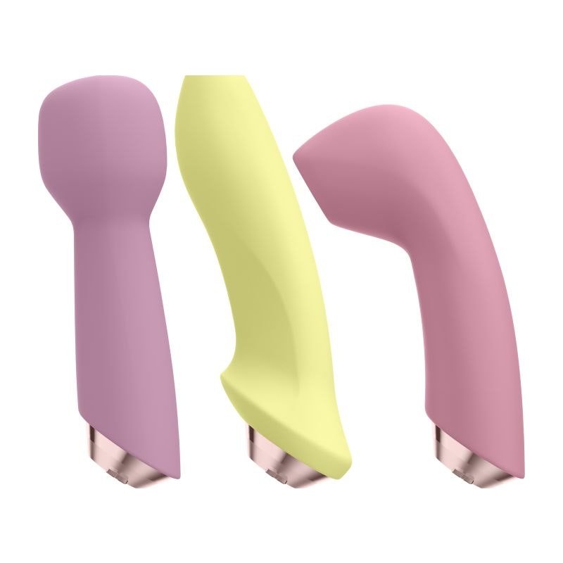 Satisfyer Marvelous Four – 4 - in - 1 Interchangeable Vibrator Set - Adult Toys