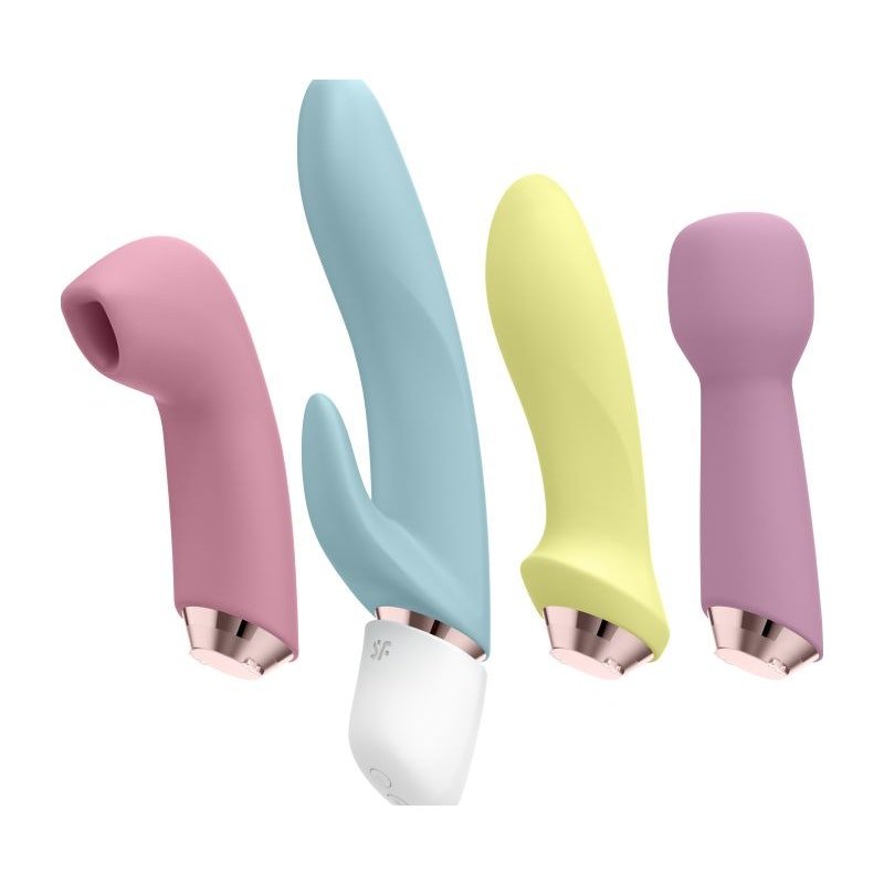 Satisfyer Marvelous Four – 4 - in - 1 Interchangeable Vibrator Set - Adult Toys