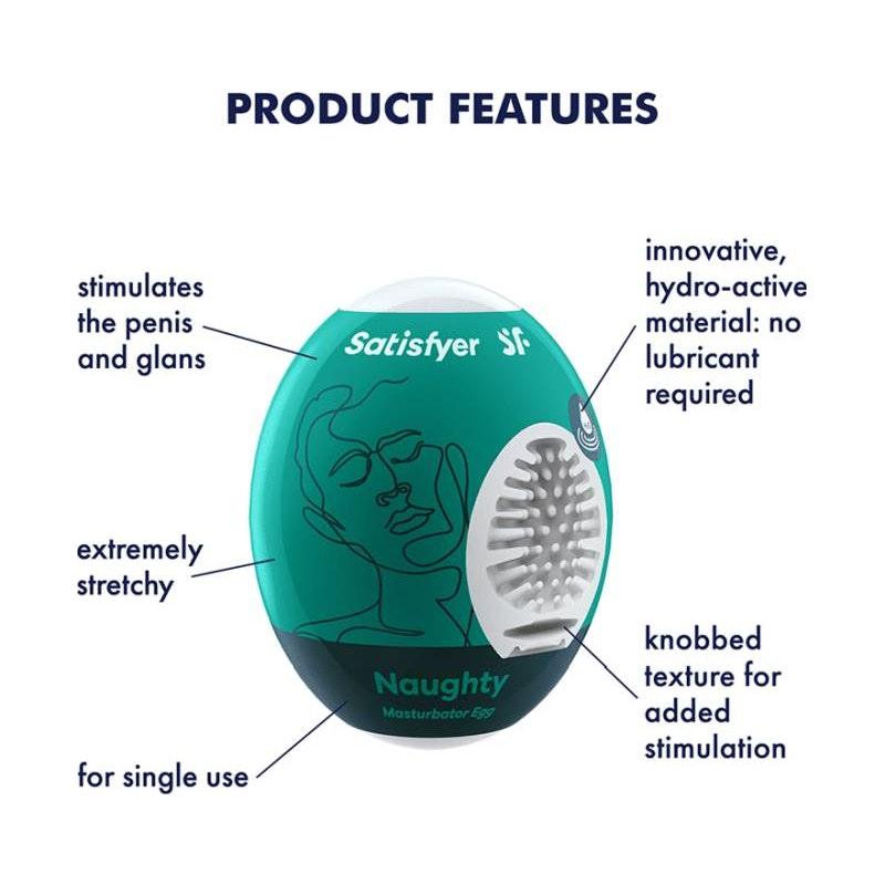 Satisfyer Masturbator Egg Naughty - Naughty by Nature Adult Store