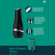 Satisfyer Men Classic - Black/Silver Stroker - MASTURBATORS - PREMIUM