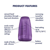 Satisfyer Men Heat Vibration Battery Series Vibrating Masturbator - MASTURBATORS - PREMIUM