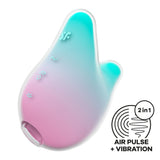 Satisfyer Mermaid Vibes - Mint/Pink - Air Pulse Stimulator - AIR PULSATION - PREMIUM