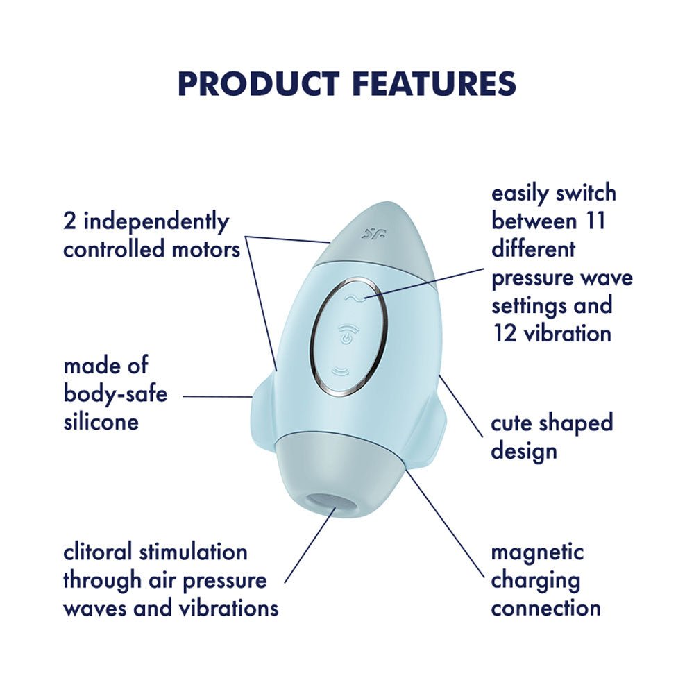 Satisfyer Mission Control - Blue - AIR PULSATION - PREMIUM
