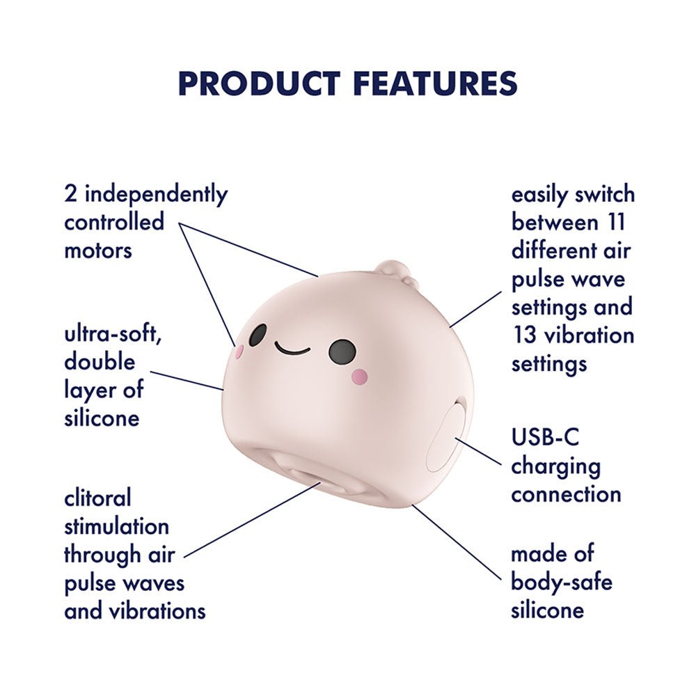 Satisfyer Mochi - Beige Air Pulse Stimulator - AIR PULSATION - PREMIUM