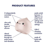 Satisfyer Mochi - Beige Air Pulse Stimulator - AIR PULSATION - PREMIUM