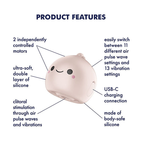 Satisfyer Mochi - Beige Air Pulse Stimulator - AIR PULSATION - PREMIUM