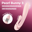 Satisfyer Pearl Bunny 3 Pink USB Rechargeable Rabbit Vibrator - VIBRATORS-PREMIUM