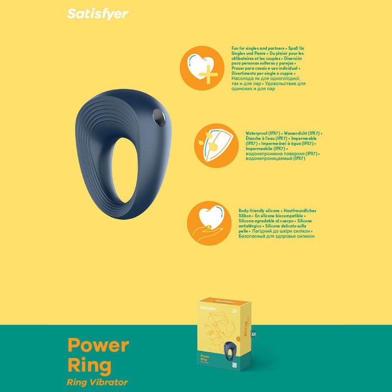Satisfyer Power Ring - Vibrating Cock Ring - COCK RINGS - PREMIUM