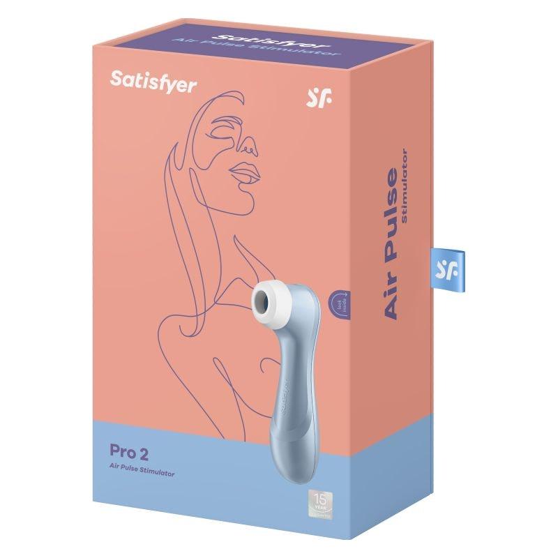 Satisfyer Pro 2 G2 Air Pulse Clitoral Stimulator Blue - Naughty by Nature Adult Store