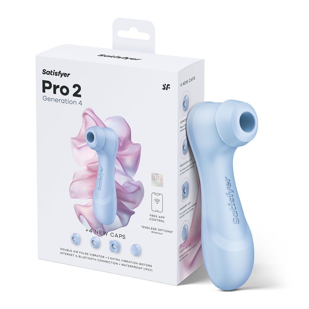Satisfyer Pro 2 Generation 4 - Serene Blue - AIR PULSATION-PREMIUM