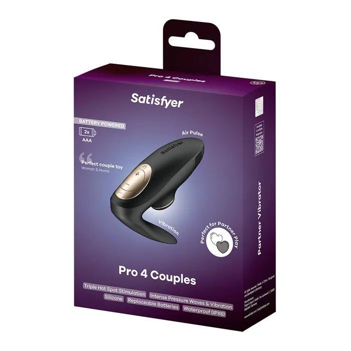 Satisfyer Pro 4 Battery Series U Shaped Vibe Air Pulsation - AIR PULSATION - PREMIUM