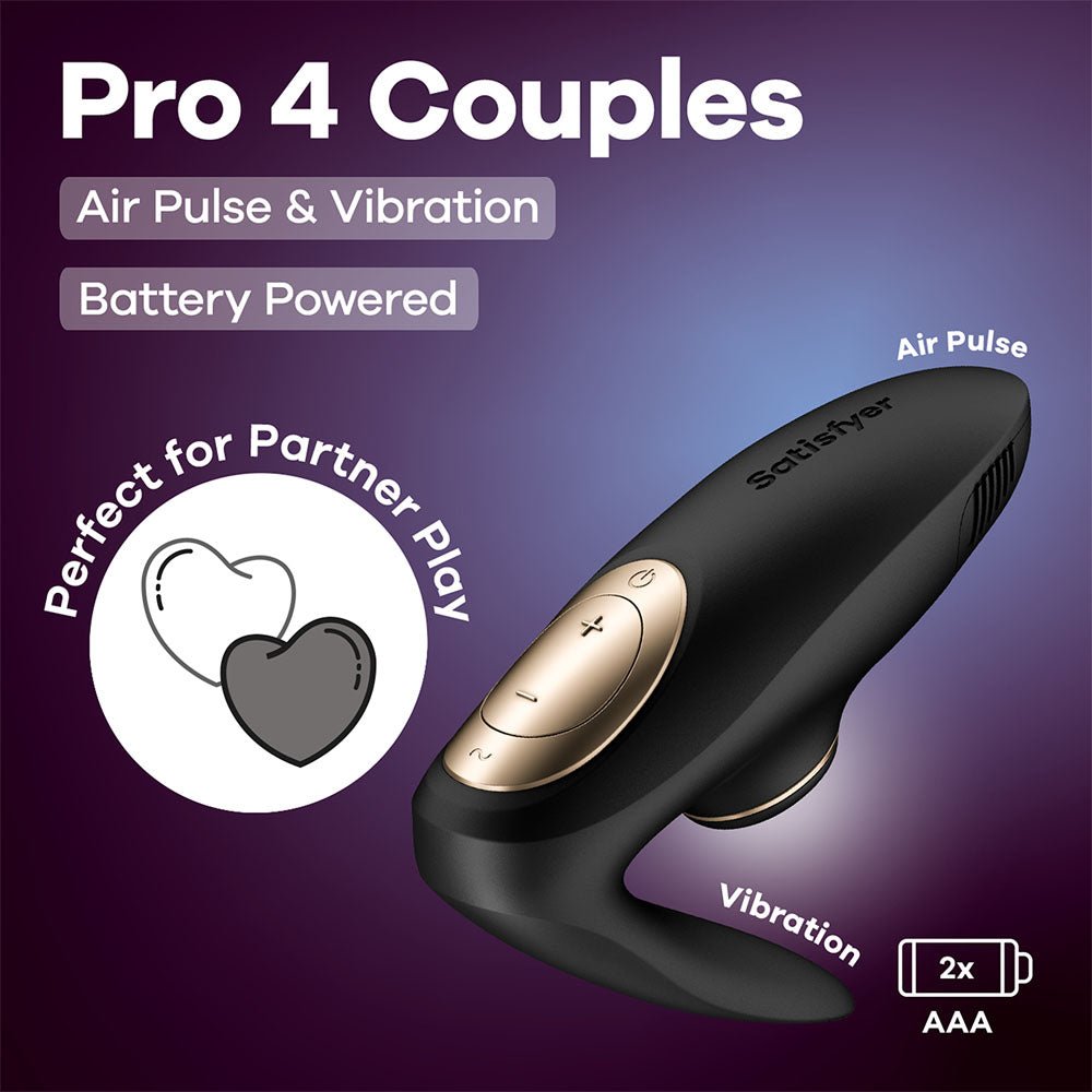 Satisfyer Pro 4 Battery Series U Shaped Vibe Air Pulsation - AIR PULSATION - PREMIUM