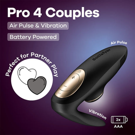Satisfyer Pro 4 Battery Series U Shaped Vibe Air Pulsation - AIR PULSATION - PREMIUM