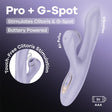 Satisfyer Pro Plus Battery Lavender Air Pulse Clitoral Vibrator - AIR PULSATION-PREMIUM