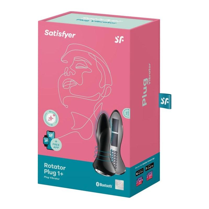 Satisfyer Rotator Plug 1+ Black - Naughty by Nature Adult Store