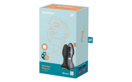 Satisfyer Rotator Plug 2+ Black - Naughty by Nature Adult Store