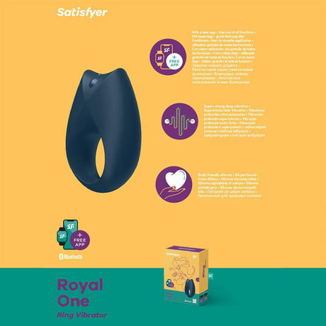 Satisfyer Royal One - App Controlled Vibrating Cock Ring - COCK RINGS - PREMIUM