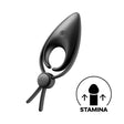 Satisfyer Sniper - Black Vibrating Adjustable Lasso Cock Ring - COCK RINGS - PREMIUM
