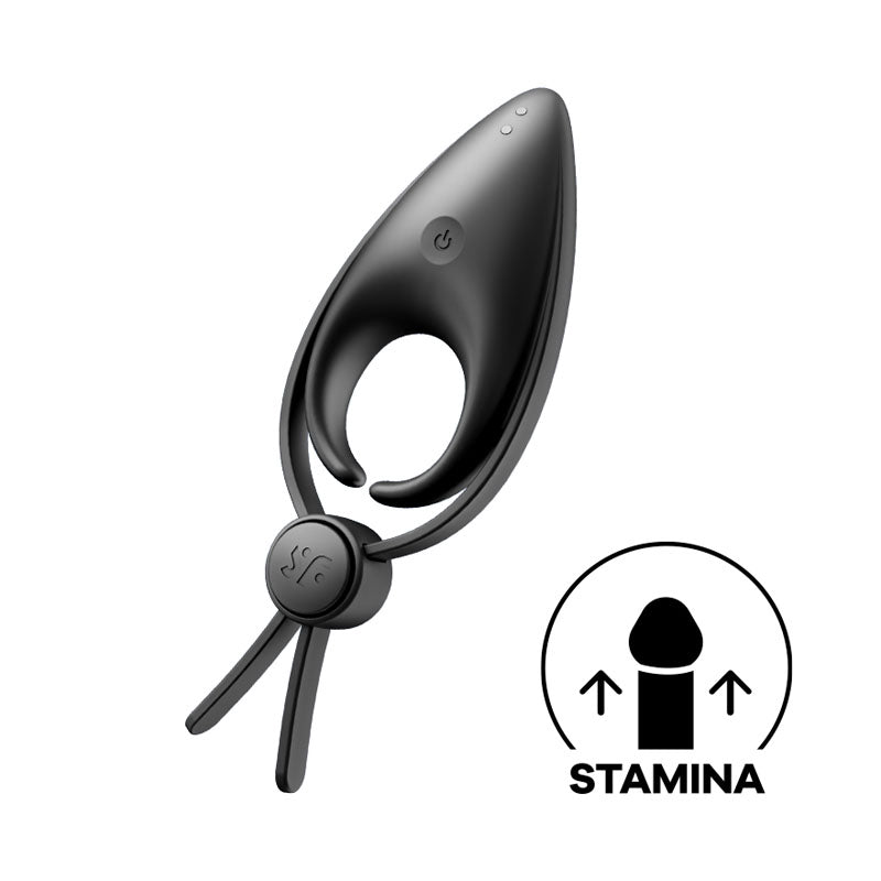 Satisfyer Sniper - Black Vibrating Adjustable Lasso Cock Ring - COCK RINGS - PREMIUM