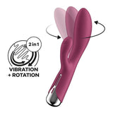 Satisfyer Spinning Rabbit 1 Red - Naughty by Nature Adult Store