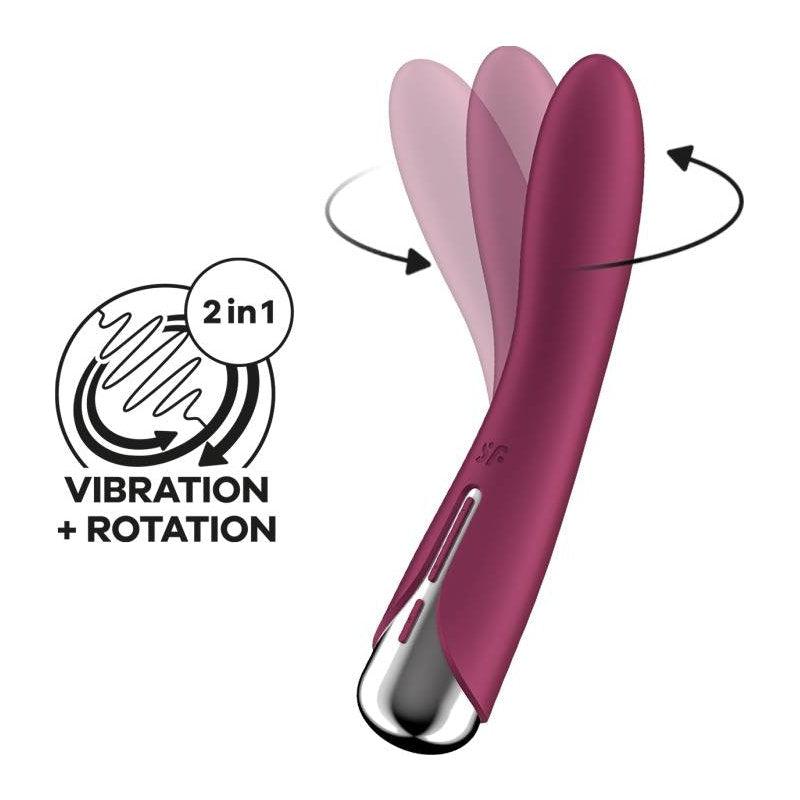 Satisfyer Spinning Vibe 1 Red - Naughty by Nature Adult Store