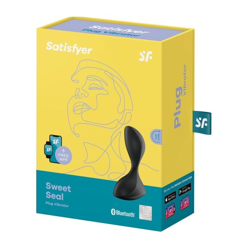 Satisfyer Sweet Seal Vibrating Anal Plug Black - Naughty by Nature Adult Store