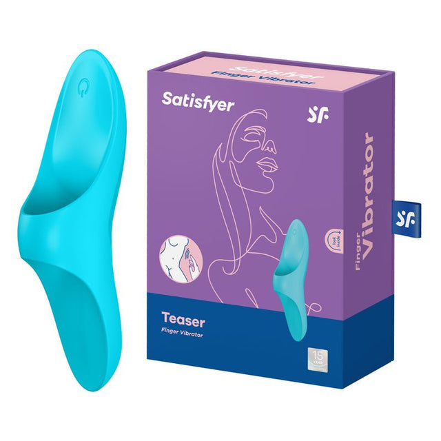 Satisfyer Teaser - Light Blue USB Rechargeable Finger Stimulator - STIMULATORS - PREMIUM