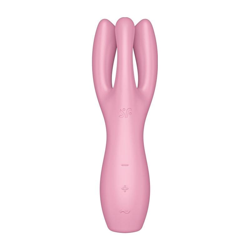 Satisfyer Threesome 3 Layon Vibrator Pink - Naughty by Nature Adult Store