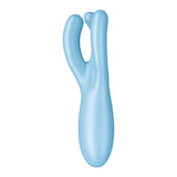 Satisfyer Threesome 4 Connect App Layon Vibrator Blue - Naughty by Nature Adult Store