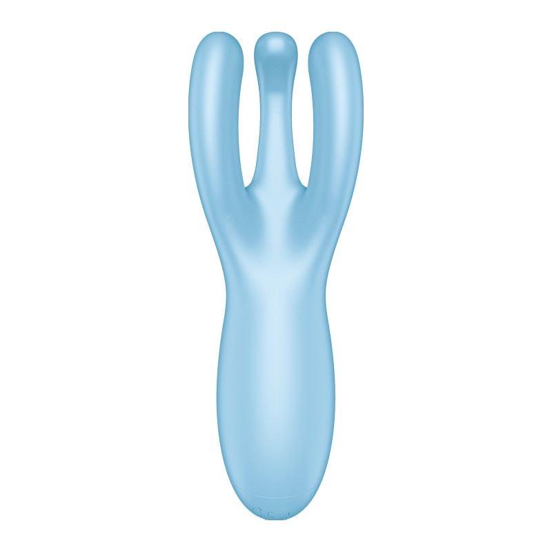 Satisfyer Threesome 4 Connect App Layon Vibrator Blue - Naughty by Nature Adult Store