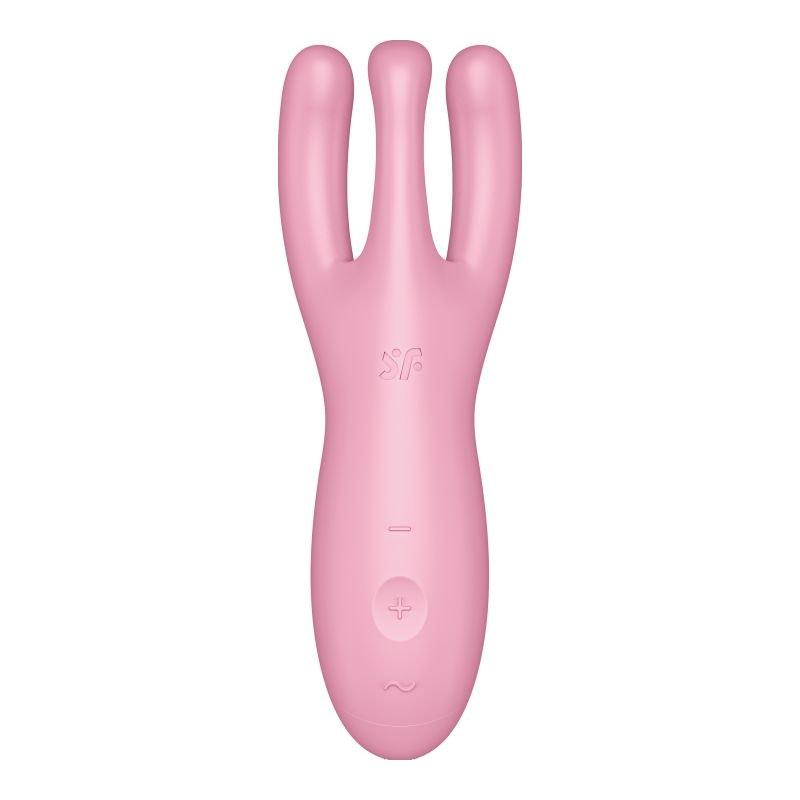 Satisfyer Threesome 4 Connect App Layon Vibrator Pink - Naughty by Nature Adult Store