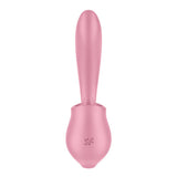 Satisfyer Tongue Genius - Pink Vibrator with Flicking Clit Stimulator - VIBRATORS - PREMIUM