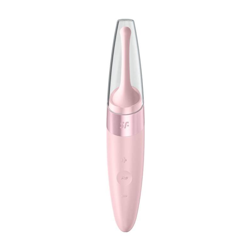 Satisfyer Twirling Delight Tip Stimulator - Rose Silicone Vibrator - Adult Toys