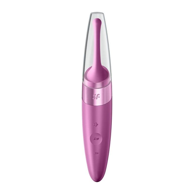 Satisfyer Twirling Delight - Waterproof Tip Vibrator in Berry - Adult Toys